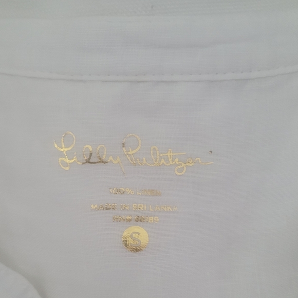 Lilly Pulitzer Sleeveless Linen Blouse - Picture 2 of 2